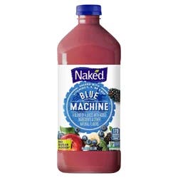Naked No Sugar Added, Non GMO Blue Machine Fruit Juice, 64 Fl Oz, Bottle