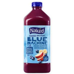 Naked Juice Boosted Blue Machine 100% Juice Smoothie, 64 Fl Oz
