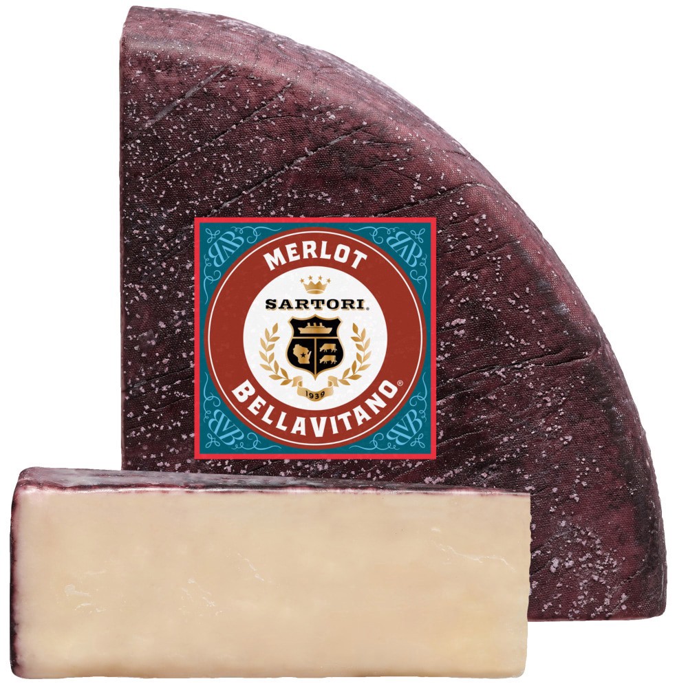 slide 2 of 2, Sartori Merlot Bellavitano Cheese Sold In Pound Units, per lb