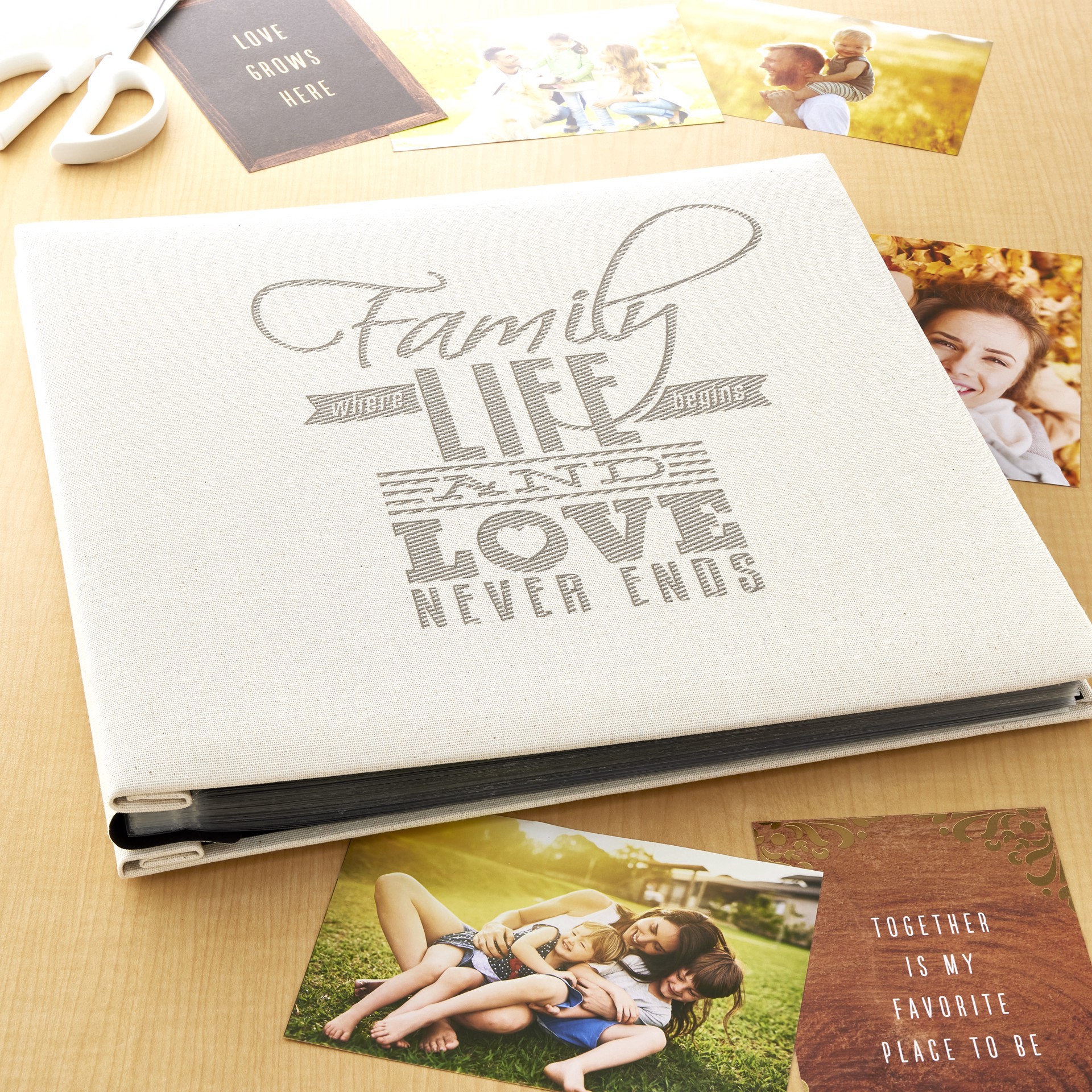 slide 2 of 3, Family Life Scrapbook By Recollections, 13.69 in x 12.69 in