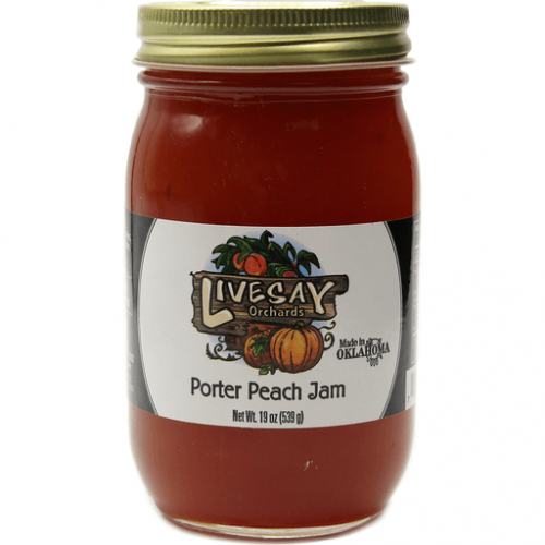 slide 1 of 1, Livesay Orchards Porter Peach Jam, 19 oz