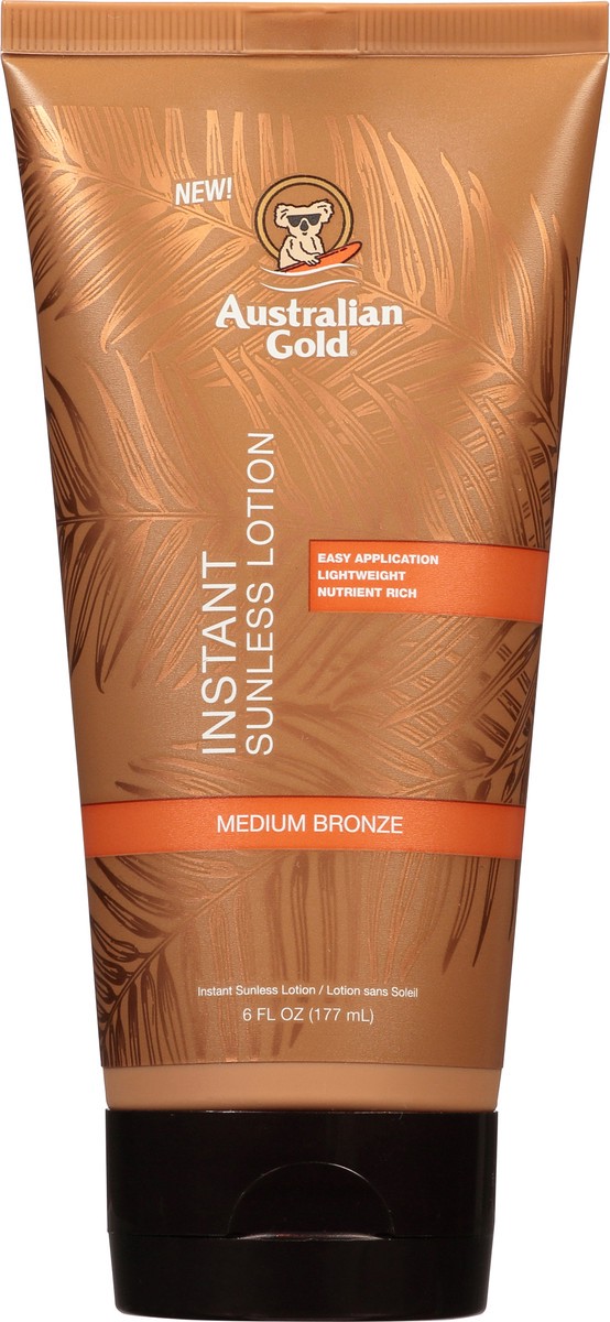 slide 1 of 9, Australian Gold Instnt Sunless Lotion, 6 oz