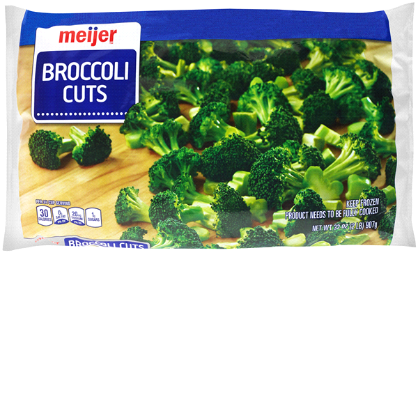 slide 1 of 5, Meijer Frozen Broccoli Cuts, 32 oz