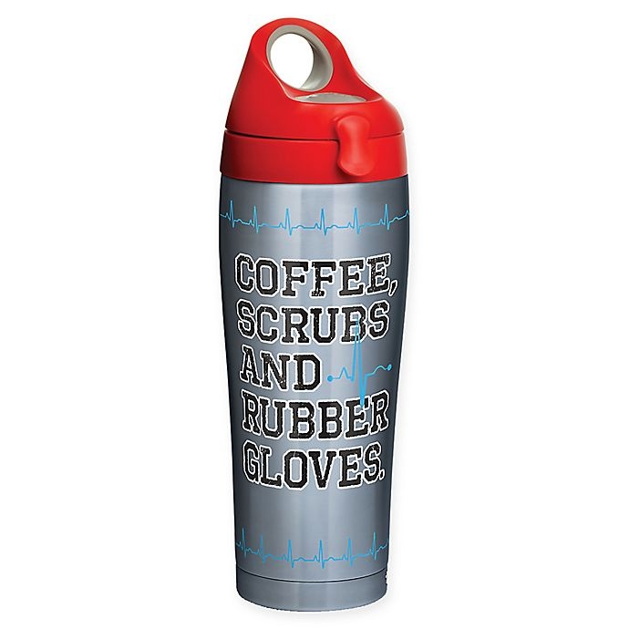slide 1 of 1, Tervis Nurse Life Stainless Steel Water Bottle with Lid, 24 oz