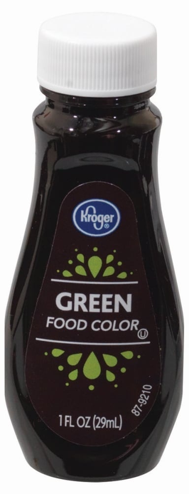 slide 1 of 1, Kroger Green Food Coloring, 1 fl oz