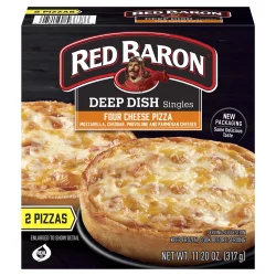 Red Baron Deep Dish Singles Four Cheese Pizza