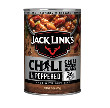 slide 1 of 1, Jack Link's Peppered Chili With Beans, 15 oz