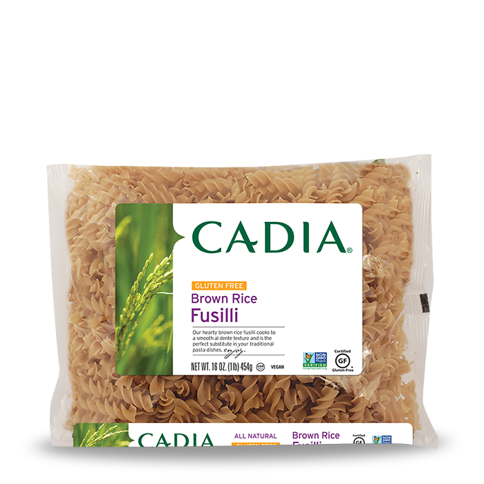 slide 1 of 1, Cadia Gluten-Free Brown Rice Fusilli Pasta, 16 oz