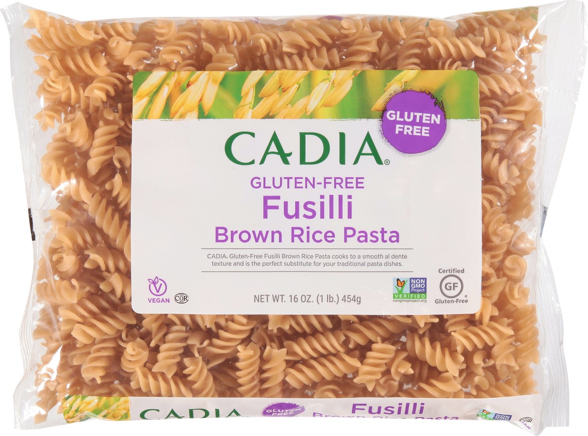 slide 11 of 13, Cadia Gluten-Free Fusilli Brown Rice Pasta 16 oz, 16 oz