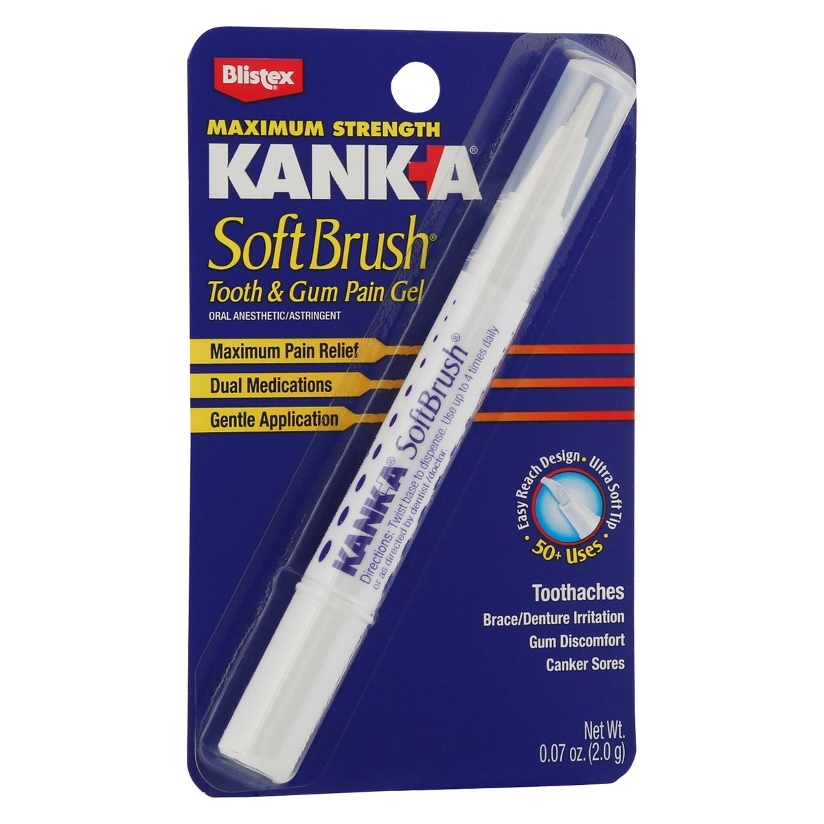 slide 2 of 9, KANK-A Kank A Softbrush Kanka Softbrush Pain Gel, 0.07 oz