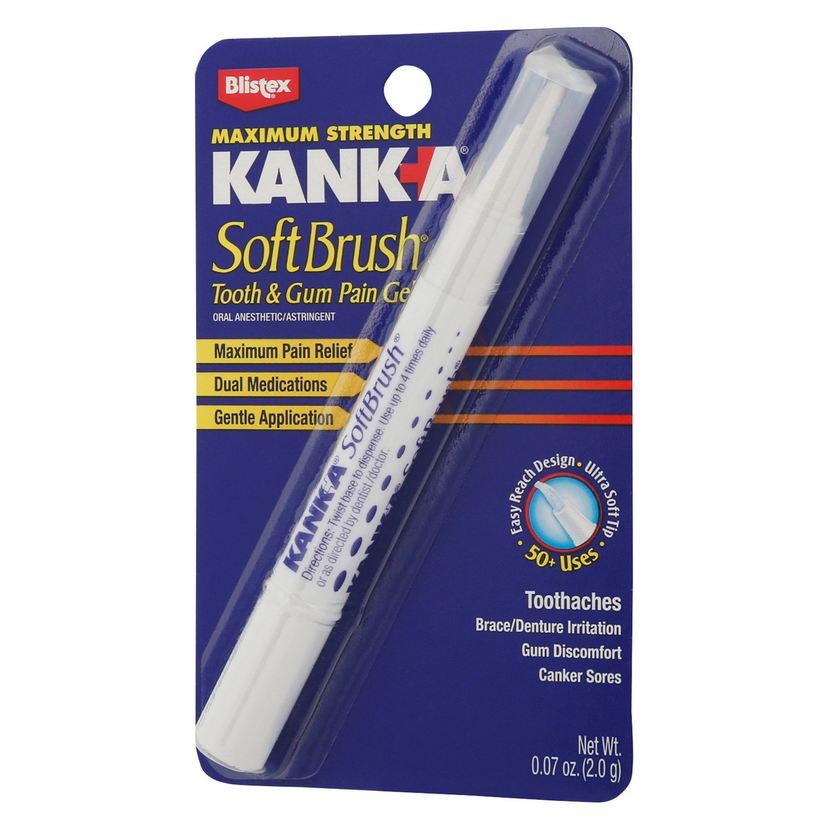 slide 3 of 9, KANK-A Kank A Softbrush Kanka Softbrush Pain Gel, 0.07 oz