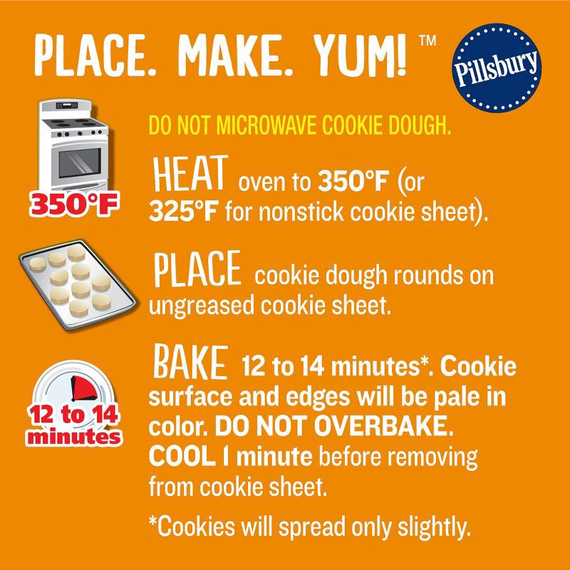 slide 8 of 9, Pillsbury Ready-to-Bake Pumpkin Shape Sugar Cookies Dough - 9.1oz/20ct - Halloween, 9.1 oz, 20 ct