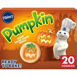 Pillsbury Pumpkin Shape Sugar Cookie Dough - 9.1oz/20ct