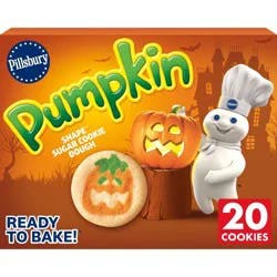 Pillsbury Pumpkin Shape Sugar Cookie Dough - 9.1oz/20ct