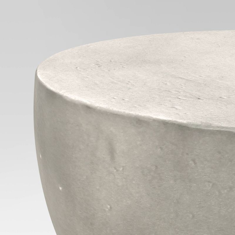 slide 3 of 3, Faux Stone Hourglass Shaped Patio Accent Table - Threshold™, 1 ct