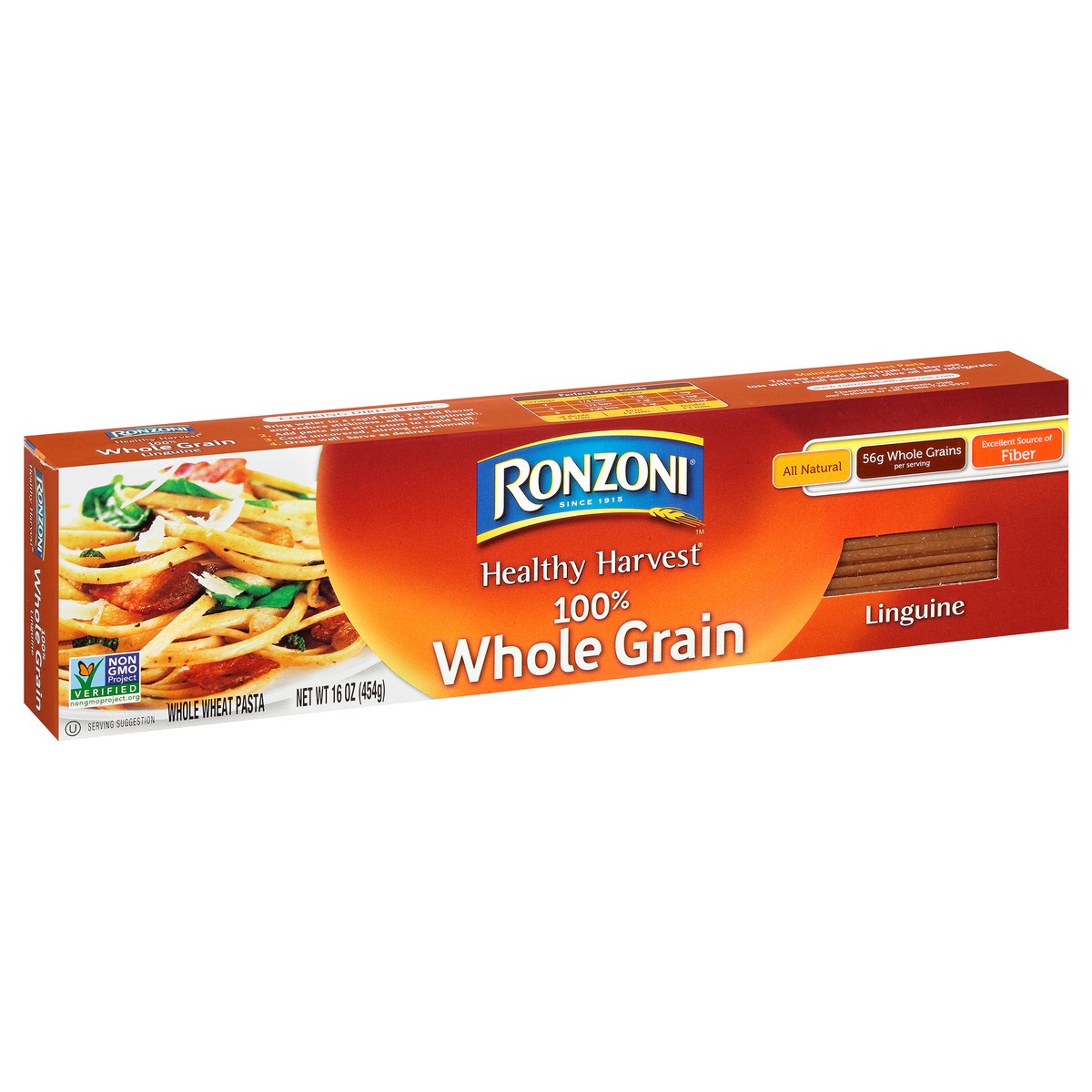 slide 2 of 7, Ronzoni Healthy Harvest Linguine Whole Grain Whole Wheat Pasta 16 oz, 16 oz