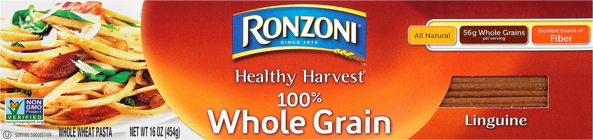 slide 6 of 7, Ronzoni Healthy Harvest Linguine Whole Grain Whole Wheat Pasta 16 oz, 16 oz