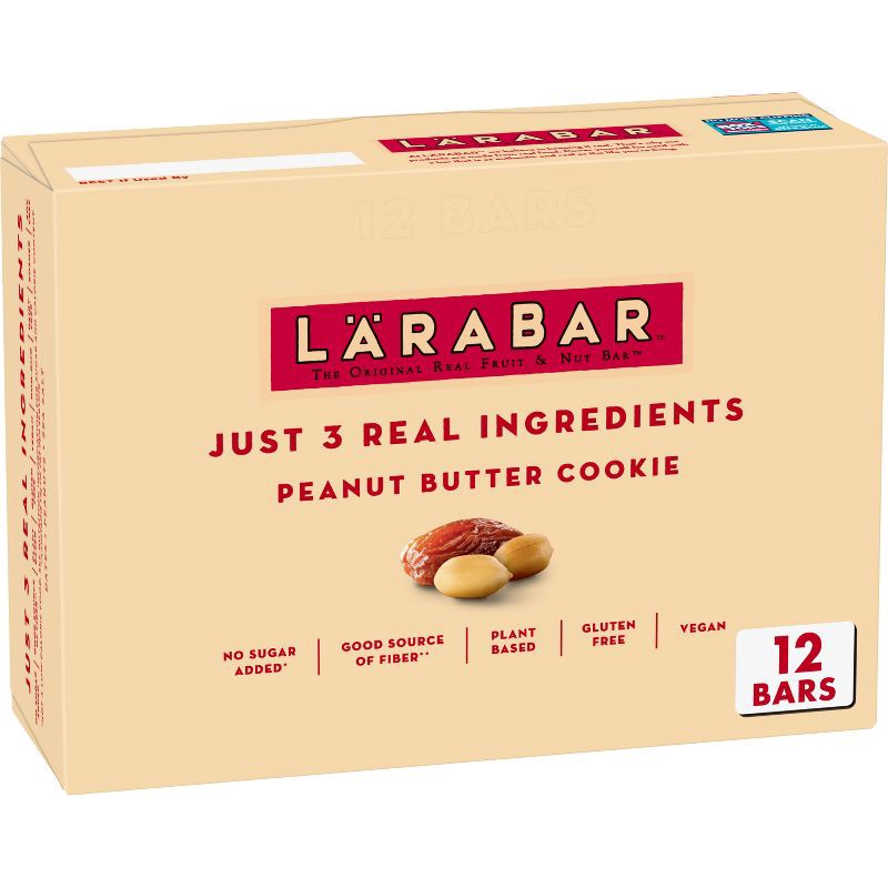 slide 1 of 10, Larabar Peanut Butter Cookie Protein Bar - 20.4oz/12ct, 20.4 oz, 12 ct