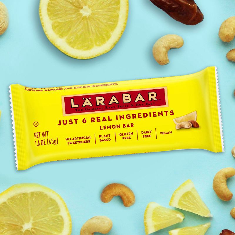 slide 2 of 6, Larabar Lemon Fruit & Nut Bars - 19.2oz/12ct, 19.2 oz, 12 ct