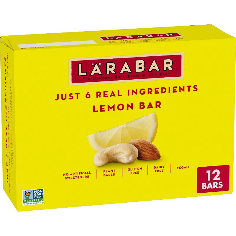 slide 1 of 9, Larabar Lemon Fruit & Nut Bars - 19.2oz/12ct, 19.2 oz, 12 ct