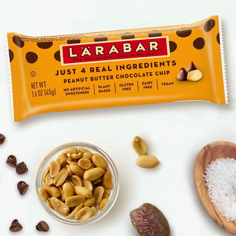 slide 2 of 6, Larabar Peanut Butter Chocolate Chip Protein Bar - 9.6oz/6ct, 9.6 oz, 6 ct