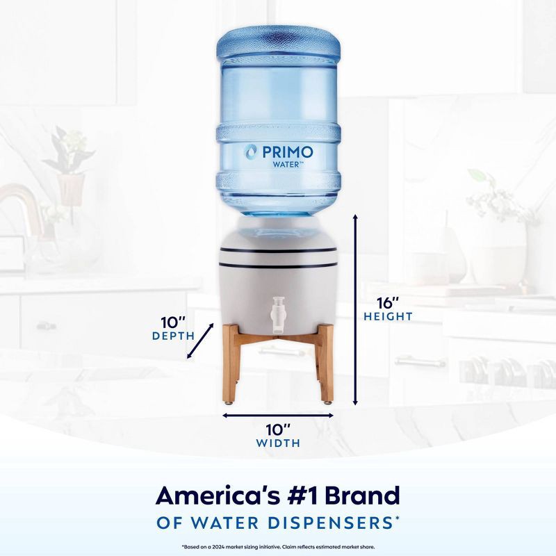slide 4 of 8, Primo Water Countertop Water Dispenser: White Beverage Server for Cold Drinks, Dishwasher-Safe, 1-Year Warranty, 1 ct