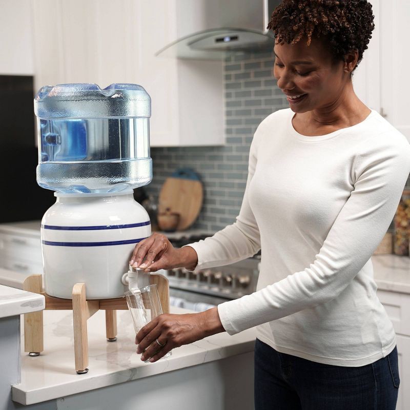 slide 7 of 8, Primo Water Countertop Water Dispenser: White Beverage Server for Cold Drinks, Dishwasher-Safe, 1-Year Warranty, 1 ct