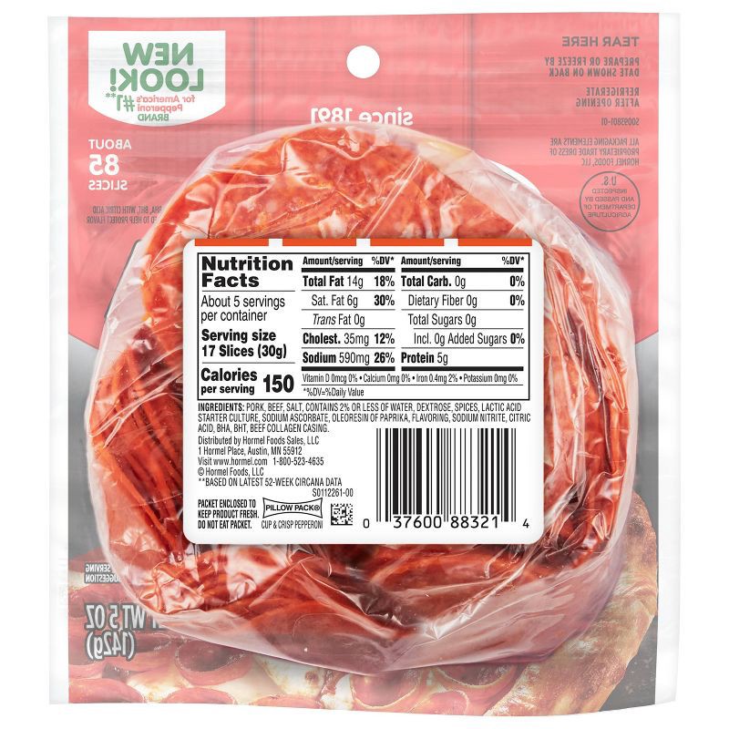slide 2 of 7, Hormel Cup & Crisp Pepperoni - 5oz, 5 oz