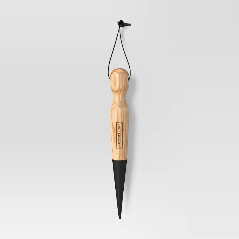 slide 1 of 1, Digging Dibber with Hardwood Handle Black - Smith & Hawken, 1 ct