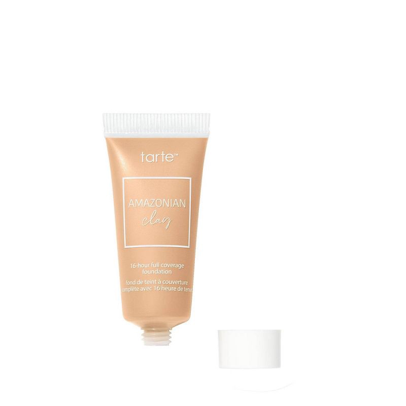 slide 2 of 9, tarte Travel-Size Amazonian Clay 16hrs Full Coverage Foundation - 32S Medium Sand - 0.5 fl oz - Ulta Beauty, 0.5 fl oz