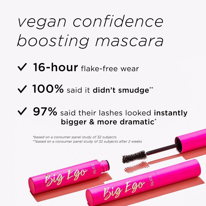 slide 5 of 9, tarte Big Ego Mascara - 0.23 fl oz - Ulta Beauty, 0.23 fl oz