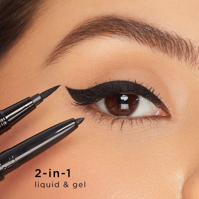 slide 5 of 7, tarte Double Take Liquid & Gel Vegan Eyeliner - 0.02oz - Ulta Beauty, 0.02 oz