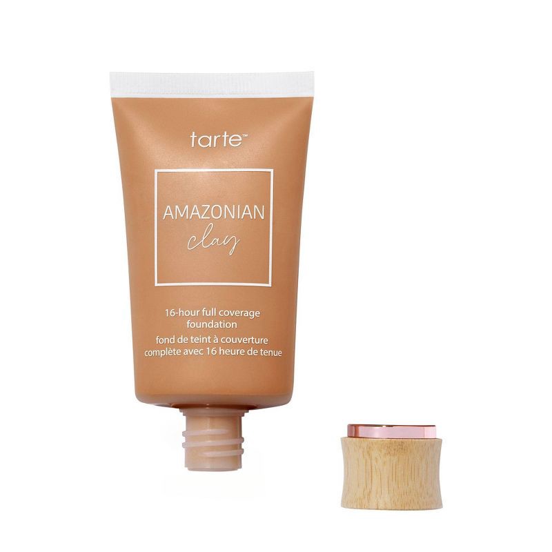 slide 2 of 14, tarte Amazonian Clay 16hrs Full Coverage Foundation - 42H Tan Honey - 1.7 fl oz - Ulta Beauty, 1.7 fl oz