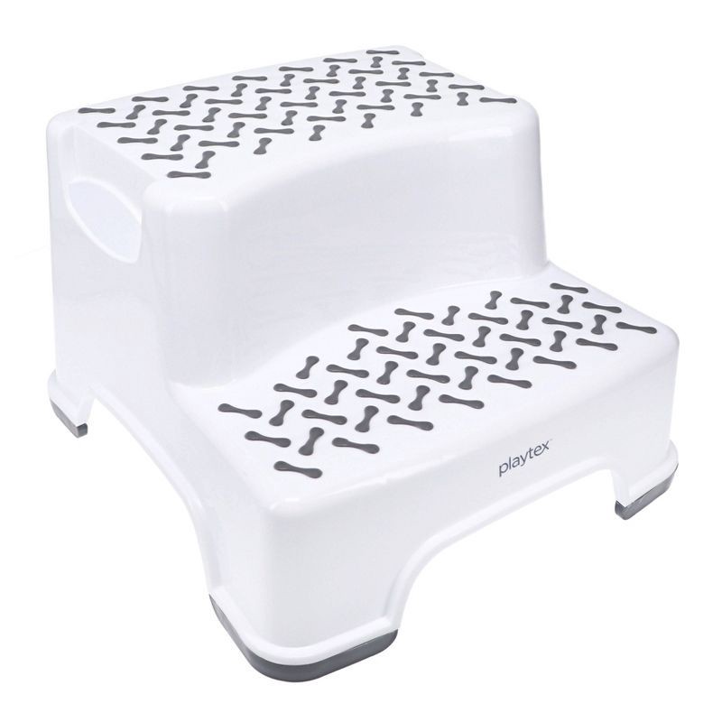 slide 2 of 6, Playtex Transitions 2-Tier Step Stool - White, 1 ct