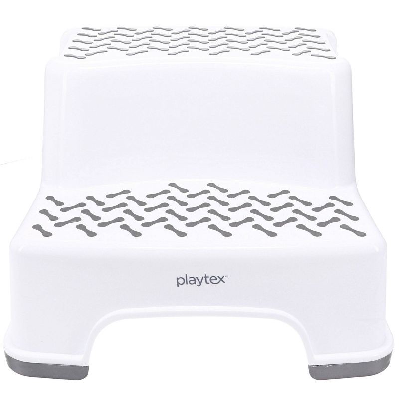 slide 3 of 6, Playtex Transitions 2-Tier Step Stool - White, 1 ct