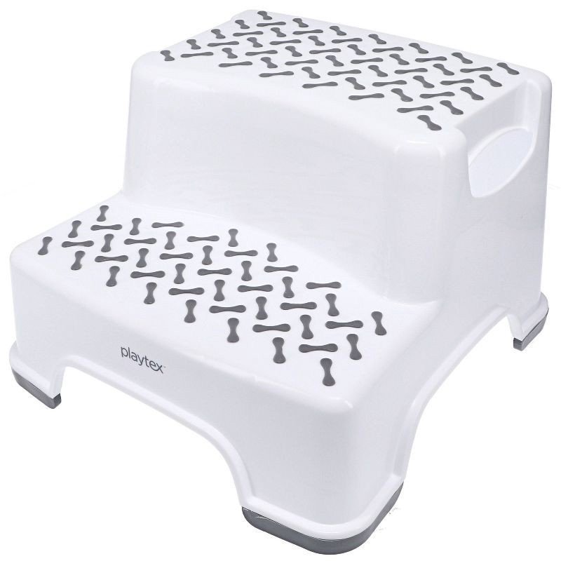 slide 1 of 6, Playtex Transitions 2-Tier Step Stool - White, 1 ct