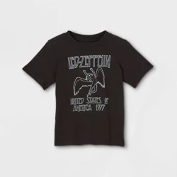Toddler Boys' Led Zeppelin Short Sleeve Graphic T-Shirt - Black 18M