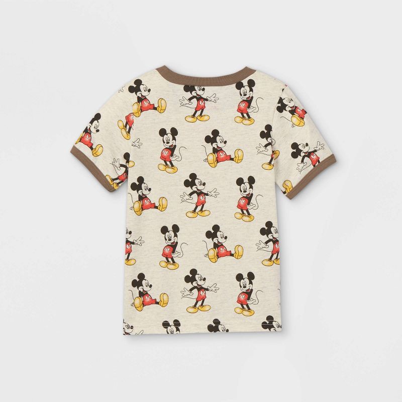 slide 2 of 2, Toddler Boys' Mickey Mouse Short Sleeve Mickey Mouse Graphic T-Shirt - Gray 4T, 1 ct