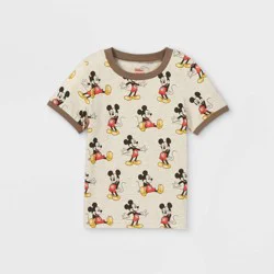 Toddler Boys' Mickey Mouse Short Sleeve Mickey Mouse Graphic T-Shirt - Gray 5T