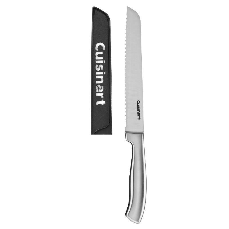 slide 1 of 4, Cuisinart Classic 8" Stainless Steel Bread Knife with Blade Guard - C77SS-8BD2: Serrated, Rust-Resistant, Ergonomic Handle, 1 ct