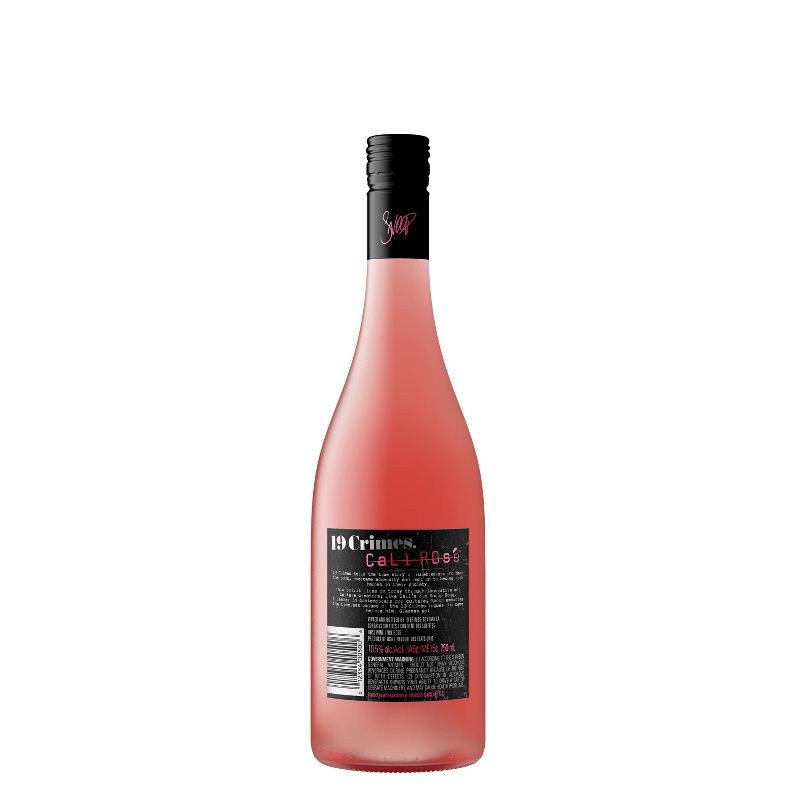 slide 7 of 7, 19 Crimes Cali Rosé Wine - 750ml Bottle, 750 ml