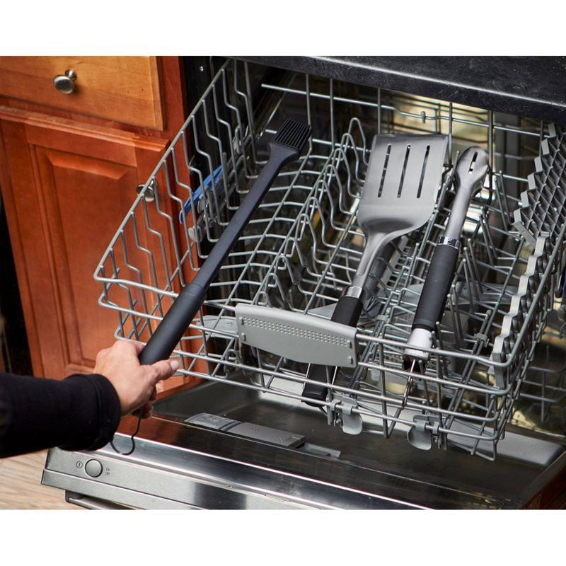 slide 5 of 8, Weber 3pc Precision Grill Tool Set Black, 3 ct