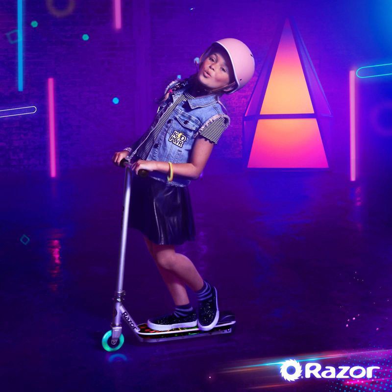 slide 11 of 11, Razor Color Rave Electric Scooter - Black, 1 ct