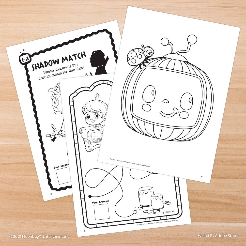 Bendon cocomelon coloring book with crayons 1 ct shipt