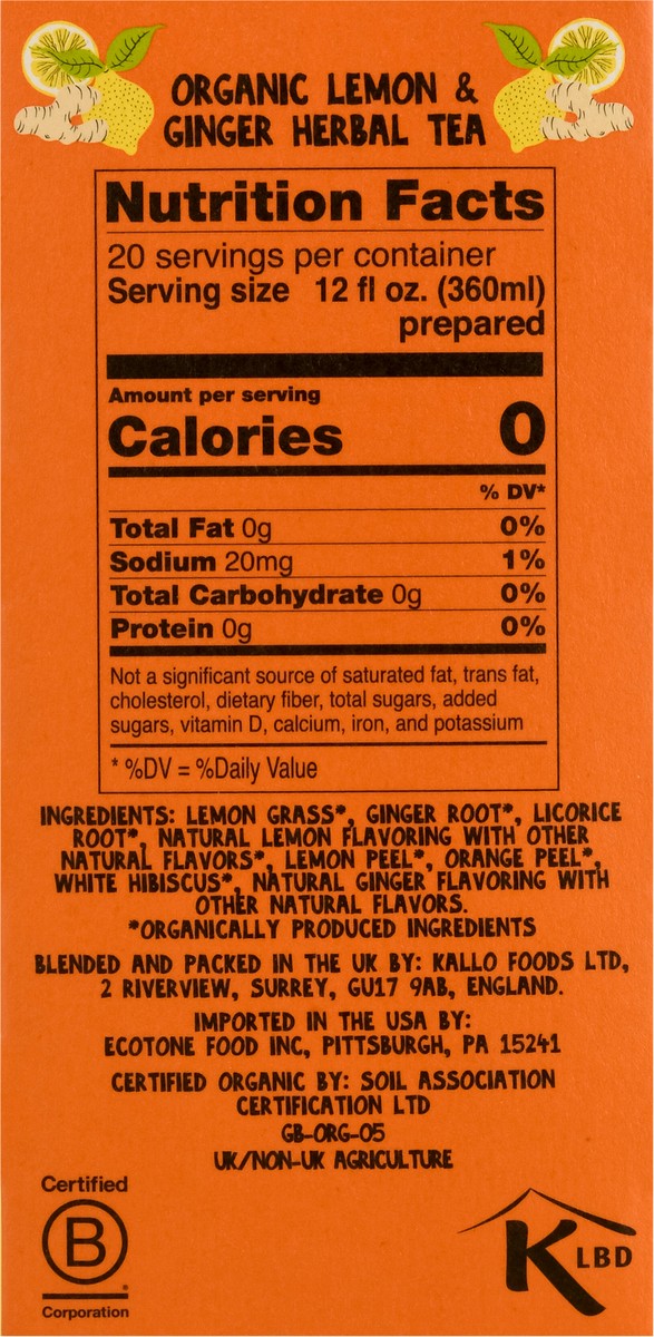 slide 5 of 9, Clipper Main Squeeze Organic Tea Bags- 20 ct, 20 ct