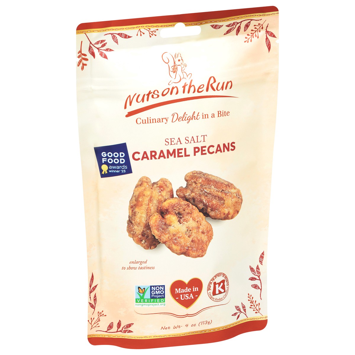 slide 3 of 14, Nuts On The Run Sea Salt Caramel Pecans, 4 oz