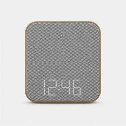Wood Sound Sleep Alarm Table Clock Gray - Capello
