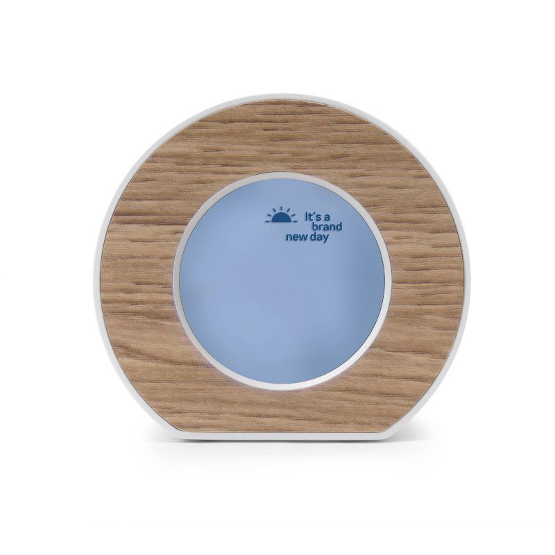 slide 4 of 4, Wood Toc Round Alarm Table Clock - Capello, 1 ct