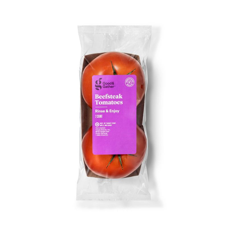 slide 1 of 4, Beefsteak Tomatoes - 13oz/2ct - Good & Gather™ (Packaging May Vary), 13 oz, 2 ct