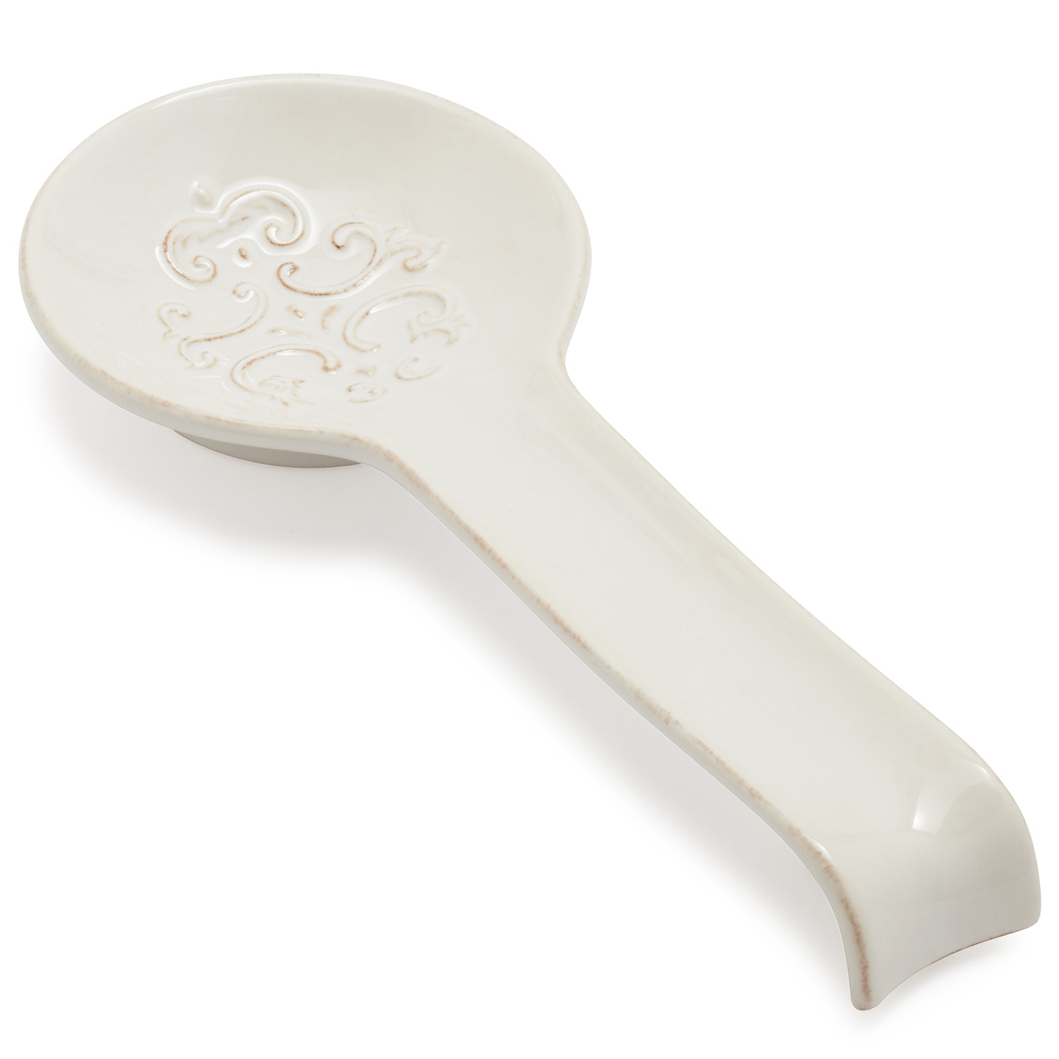 slide 1 of 1, Sur La Table Pearl Stoneware Spoon Rest, 1 ct